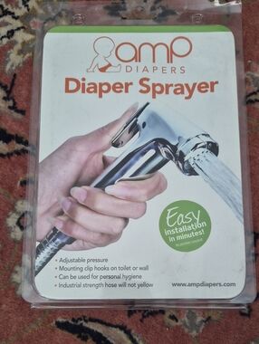 AMP Diapers Diaper Sprayer - Chrome Handheld Sprayer